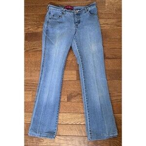 Vintage Glow Jeans 30x30 Blue Light Wash Low Rise Studded Back Pocket Y2K Boho